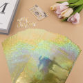 50pcs/set Toner Reactive Foil Sheets for Laser Printer Laminator Hot Stamping Holographic Foil Paper Rolls for DIY Card Crafts. 