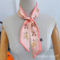 1PC Korean Fashion New Women's Twill Decorative Ribbon Small Scarf Binding Bag Handle Ribbon Hair Band Small Scarf Headband. 