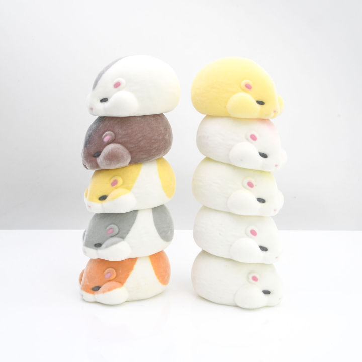 Hamster Stack Yell Capsule toys cute kawaii fatty Tsumukko hamster stack up flocking ...