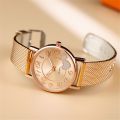 Women Watches Waterproof Fashion Rose Gold Mesh Belt Wristwatches Quartz Watch for Ladies Business Clock Relogio Feminino. 