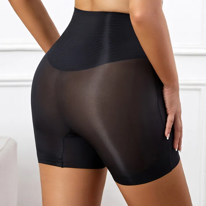 Flarixa%20Seamless%20High%20Waist%20Shorts%20Panties%20For%20Women%20Tummy%20Control%20Hip%20Lift%20Ice%20Silk%20Safety%20Pants%20Underwear%20Boyshorts%20Boxer%20-%20Image%205