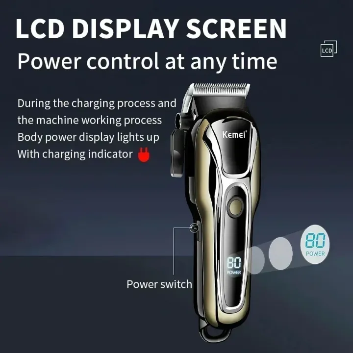 Kemei%20Men%20Hair%20Clipper%20KM-PG1990A%20USB%20Rechargeable%20Electric%20Professional%20Cordless%20Hair%20Trimmer%20Men's%20Hair%20Cutting%20Machine%20Shaver%20-%20Image%204