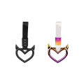 1pc Colorful Car Tow Strap Tsurikawa Ring Heart JDM Train Bus Handle Hand Strap Styling Drift Charm Strap Auto Accessories. 