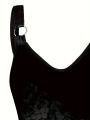 European and American Fashion Plus Size Women's Spring and Summer New Butterfly Print V-Neck Dress Sleeveless A-Line Camisole Dr.
