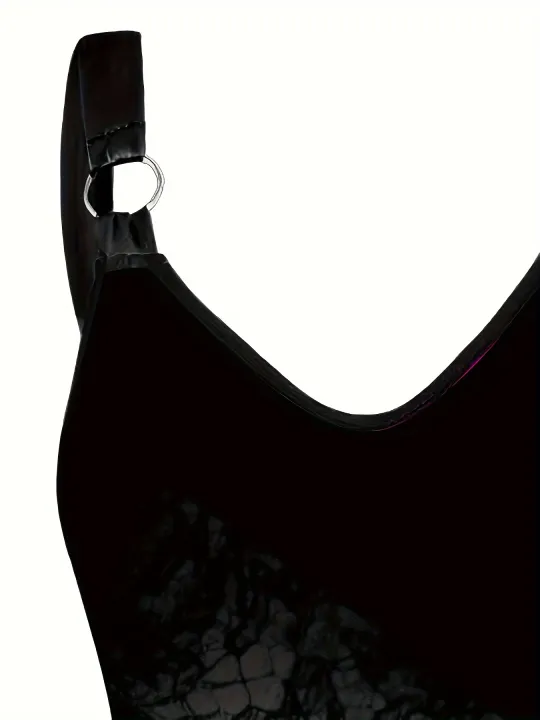 European%20and%20American%20Fashion%20Plus%20Size%20Women's%20Spring%20and%20Summer%20New%20Butterfly%20Print%20V-Neck%20Dress%20Sleeveless%20A-Line%20Camisole%20Dr%20-%20Image%203