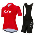 2025 Pro Team Women LIV Cycling Set Summer Women MTB Bike Cycling Clothing Bicycle Clothes Ropa Ciclismo Cycling Jersey Set. 
