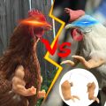5-1PCS Chicken Giant Arm Decoration Pet Toy Dinosaur Forelimbs Fun Decoration Fighting Chicken Muscle Arm Chicken Accessories. 