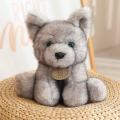 22cm Simulation New Small Milk Dog Doll Stuffed Plush Toy Cartoon Anime Cute Pillow Children's Birthday  Fun Doll. 