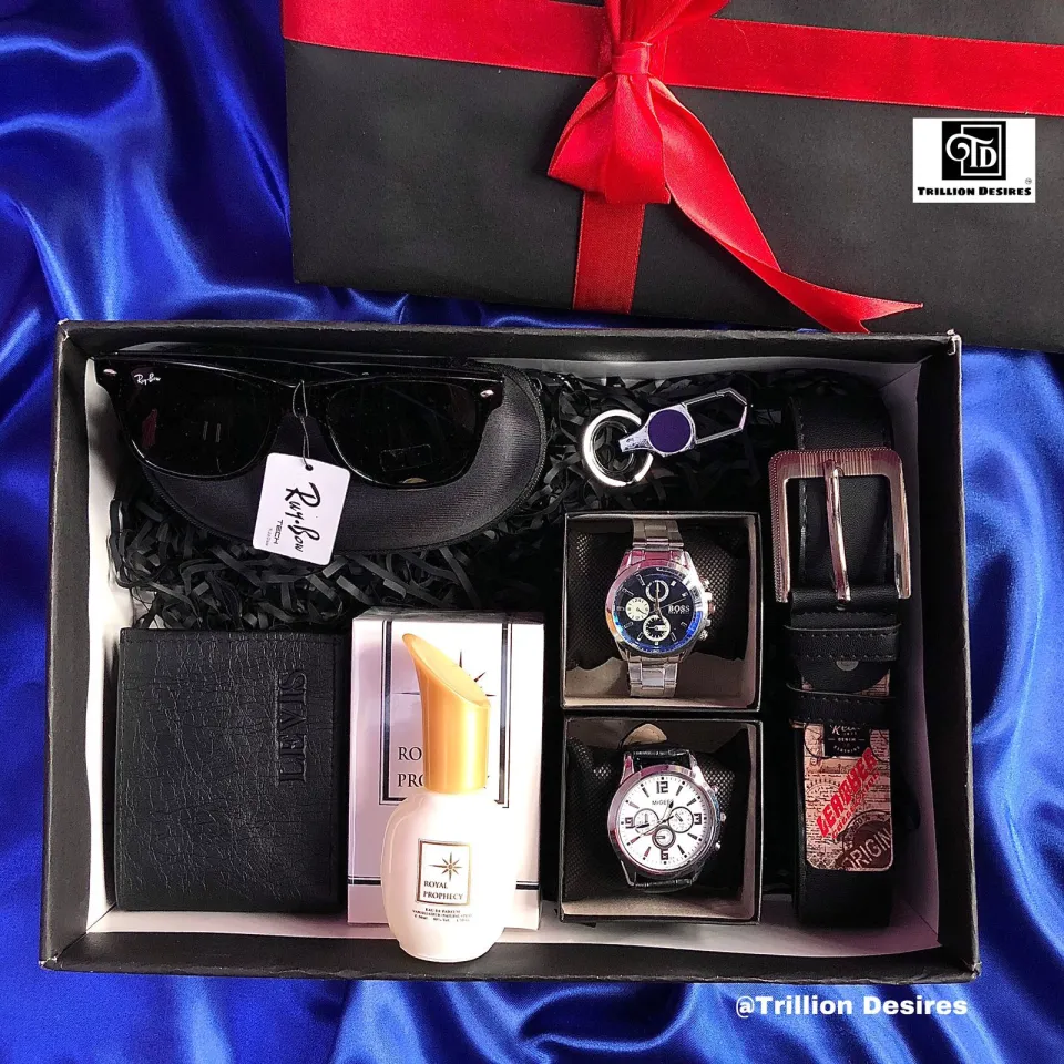 Gift Box For Boyfriend Men Boys For Birthday 7in1 Black Daraz.lk