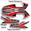Bike Sticker 125 Tanki tapa/4piece Sticker for Honda 125 2 piece for tapa and 2 piece for Tanki/Bike sticker 125/Sticker for bike Honda 125 Motorcycle/Sticker for Tanki tapa 125/bike decoration accessories/125 sticker for tanky tapy/125 Sticker kit black. 