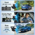 Portable 11.3 inch Car DVR 4K 360° Rotating Camera Wireless Carplay Android Auto Dash Cam Video Recorder Car Intelligent Screen. 