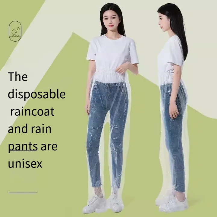 1/6%20Pcs%20Disposable%20Raincoat%20Pants%20Portable%20Splash%20Proof%20Split%20Raincoat%20Outdoor%20Travel%20Drifting%20Cycling%20Feet-wrapped%20Rain%20Pants%20-%20Image%203