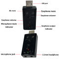 USB Sound Card External 7.1 Mini Sound Card USB Sound Card Audio Interface USB Sound Card High Quality USB to 3.5mm Interface. 