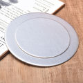Silvery Coated Round Cake Board Diameter 10-33CM Available Circle Cardboard Base Dessert Tray Mousse Cake Decorating Supplies.