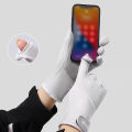 Winter Women's Thermal Gloves Touchscreen Compatible Fleece Lined Full Finger Waterproof Hand Warmer Mitten for Bike Cycling.