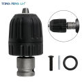 Impact Drill Electric Hammer Adapter Electric Drill Chuck Head 0.8-10mm Electric Wrench Conversion Head Keyless Drill Chuck. 