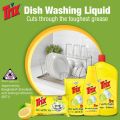 Trix Dishwashing Liquid 500ml Bottle Lemon Fragrance for Scratch-Free Sparkling Clean Dishes, removes grease stains with power-rich thick foam. 