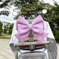 25x23cm Electric Bike Motorcycle Helmet Decoration Bow Girl Electric Vehicle Front Rear Seat Decor Accessories Cute Bow. 