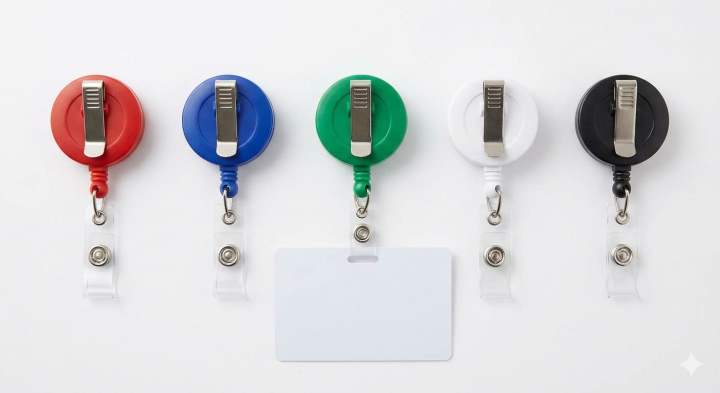 Retraceable Reel ID Card Holder With Belt Clip - 1 pc