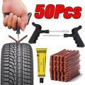 Universal Tubeless Tire Repair Kit - 30s Quick Plug & String Strips for Car/Motorcycle/Truck Emergency Puncture Fix. 