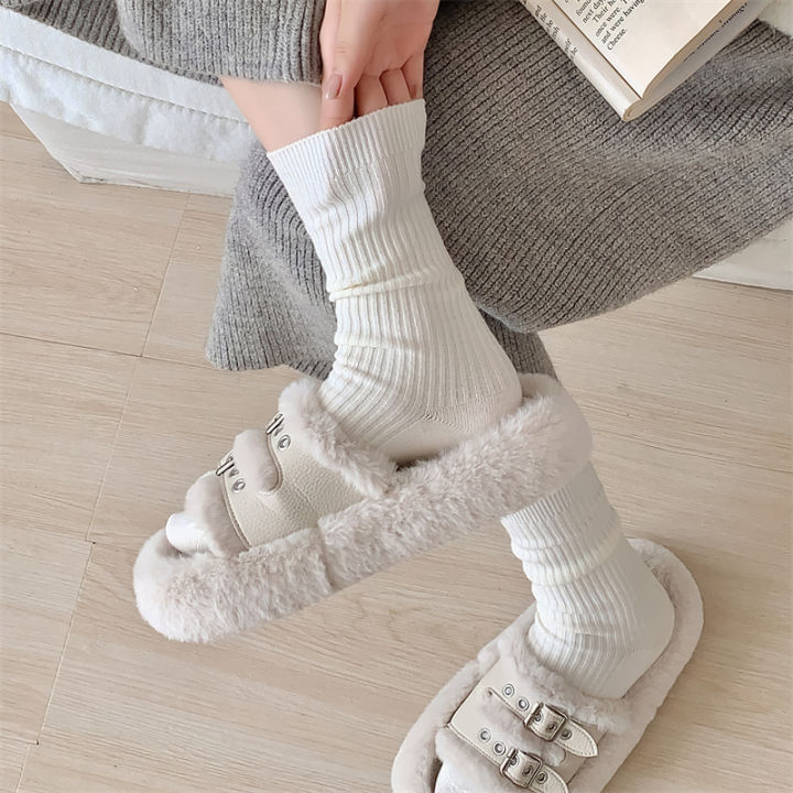 Retro%20Women%20Socks%20Japanese%20Style%20Autumn%20New%20Solid%20Color%20Warm%20Home%20Simple%20Crew%20Socks%20Girls%20Breathable%20Casual%20Striped%20Loose%20Socks%20-%20Image%202