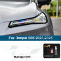For Changan Deepal SL03 S05 S07 Smoke Black Car Headlight Protective Film TPU PPF Pre Cut Anti-Scratch Headlight Vinyl Wrap Film.