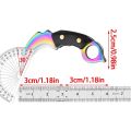 Mini e Keychain Pocket e Outdoor Camping Tactical Survival Portable e Peeler Fixed Blade Multi EDC Tool.