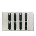 8 Switches+2 Sockets China Fitting Board Plate Galaxy Black Grey Series |For Trendy Walls| All Range Available. 