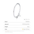 MODIAN Minimalist 925 Sterling Silver Thin Stackable Smooth Rings Classic Gold Color Fine Jewelry For Women Girl Party Gifts. 