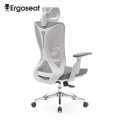 Computer Desk Chair Comfy, Gaming Chair, Office Chair with Lumbar Support, Mesh Office Chairs with Headrests, Desk Chair for Long Hours (Black Silver). 