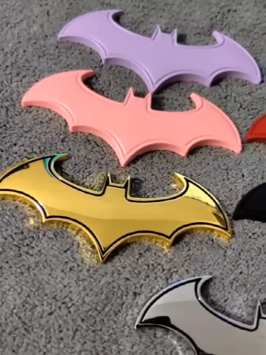 3D Metal Batman Auto Car Logo Cartoon Sticker Metal Badge Motorcycle Car Decoration Accessories Car Sticker