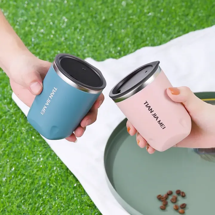 300ml%20Thermos%20Cup%20Men's%20and%20Women's%20Exquisite%20Portable%20Cup%20304%20Stainless%20Steel%20Simple%20Water%20Cup%20Office%20and%20Home%20Milk%20Coffee%20Cup%20-%20Image%203