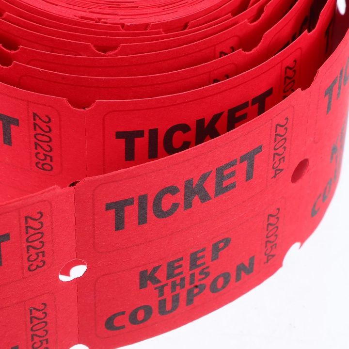 ‌Colorful Tearable Admission Tickets Bulk 500pcs Roll Event Vouchers ...