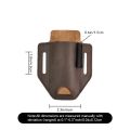 1pcVintage Leather Outdoor Tool Waist Pocket, Cowhide Hanging Folding Knife Cover, Men's Carrying Belt. 