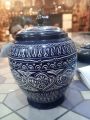 wooden naqshi work candy jar stylish. 