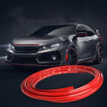 3M /5M DIY Car Bumper Self-adhesive red Decorative Strip Thickened PVC Material To Prevent Body Scratches Decorate Car Accessory. 