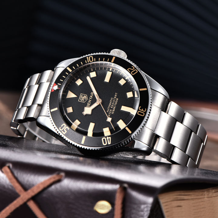 BENYAR%20Men's%20Watches%20Mechanical%20Automatic%20Watch%20BB58%20Sport%20Watch%20For%20Men%202025%20Stainless%20Steel%20Waterproof%20Business%20Luminous%20Clock%20-%20Image%203