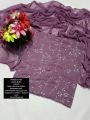 w shirt.Pure chiffon. Handmade work   With Mukesh sitara jaal work. Dupatta.Pure chiffon.   Mukesh work.  Purechiffonlm.Mi. 