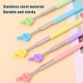 Stainless Steel Teaching Pointer Telescopic Rod Finger Design Finger Reading Pointer Stick Teaching Stick School Office Supplies. 