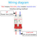 AC 230V/240V MCB Circuit Breaker Battery Protect Switch Positive Negative Short Circuit 2P 6A/10A/16A/20A/25A/32A/40A/50A/63A. 