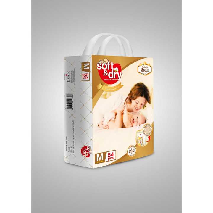 Soft & Dry Ultrathin Diaper Medium 54 pcs (5-11 kg)