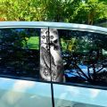 2 pcs Christian cross car sticker, car B-pillar waterproof trim covering scratches DIY door pillar sunscreen vinyl sticker. 