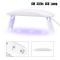 MEET ACROSS Nail Dryer MINI USB UV LED Lamp Nail Art Manicure Tools 60S Fast Drying Curing Light for Gel Polish. 