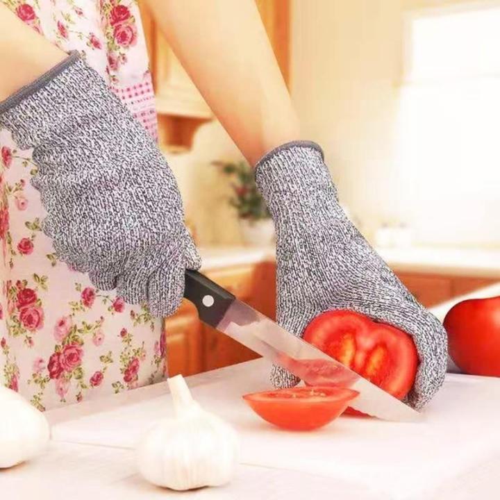 HPPE%20Level%205%20Safety%20Cut-Resistant%20Gloves%20Anti%20Cut%20Proof%20Grey%20Anti-Cut%20Level%20Work%20Garden%20Butcher%20Gardening%20Handguard%20Kitchen%20Tool%20-%20Image%204