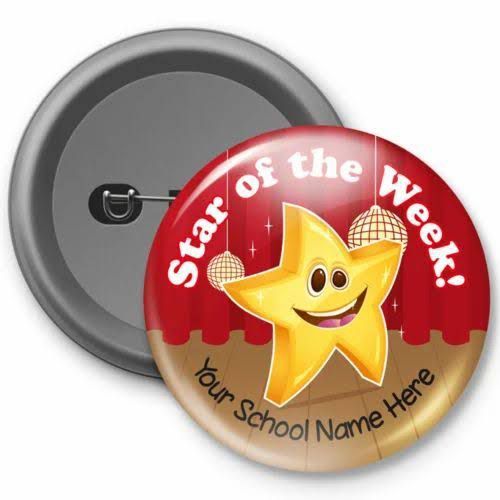 Customized round pin badge