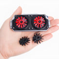 Simulation Plastic Heat Dissipation Fan Decorative for 1/8 1/10 RC Crawler Car Traxxas TRX4 TRX6 Axial SCX10 DIY Accessories.