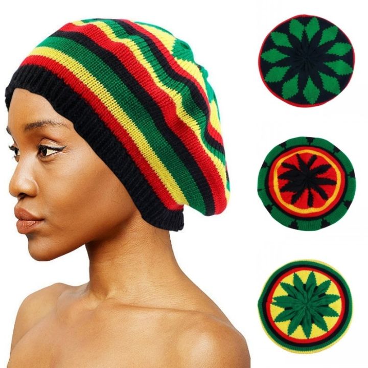Jamaican%20Multi-colour%20Printed%20Knitted%20Hat%20Bob%20Rasta%20Beanie%20Hats%20Hip%20Hop%20Cap%20Men%20Women%20Caribbean%20Fancy%20Dress%20Reggae%20Beret%20Cap%20-%20Image%205