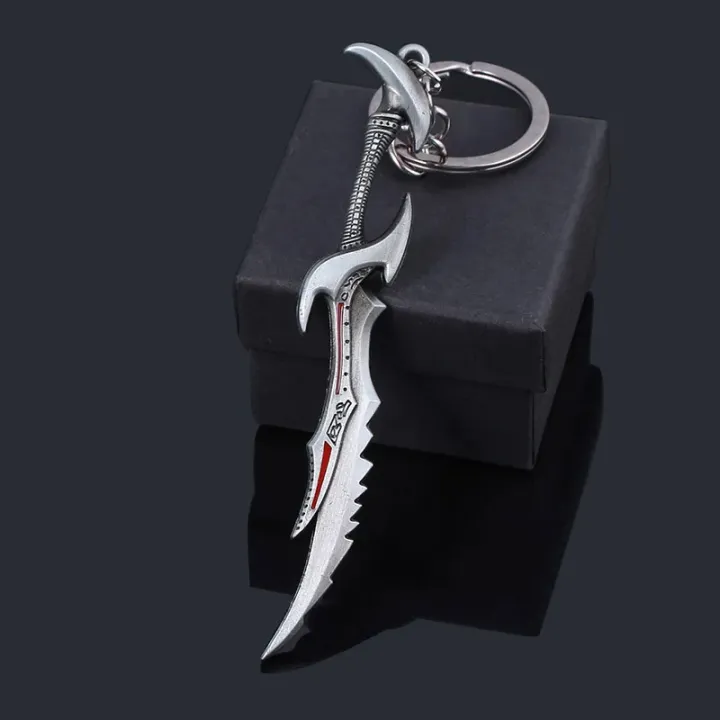 The%20Knife%20Keychain%20Online%20Elsweyr%20Coin%20Key%20Chain%20for%20Men%20Weapon%20Model%20Car%20Keyring%20Jewelry%20-%20Image%203
