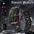 2025 Rugged Smart Watch Men's Outdoor Watch 1.44" HD Touch Screen Voice Bluetooth Call Flashlight Smartwatch Men.
