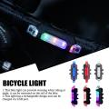 Bicycle Riding Tail Lights Red Blue Two-color USB LED Rechargeable Waterproof Taillights Outdoor Riding Safety Warning Lights. 